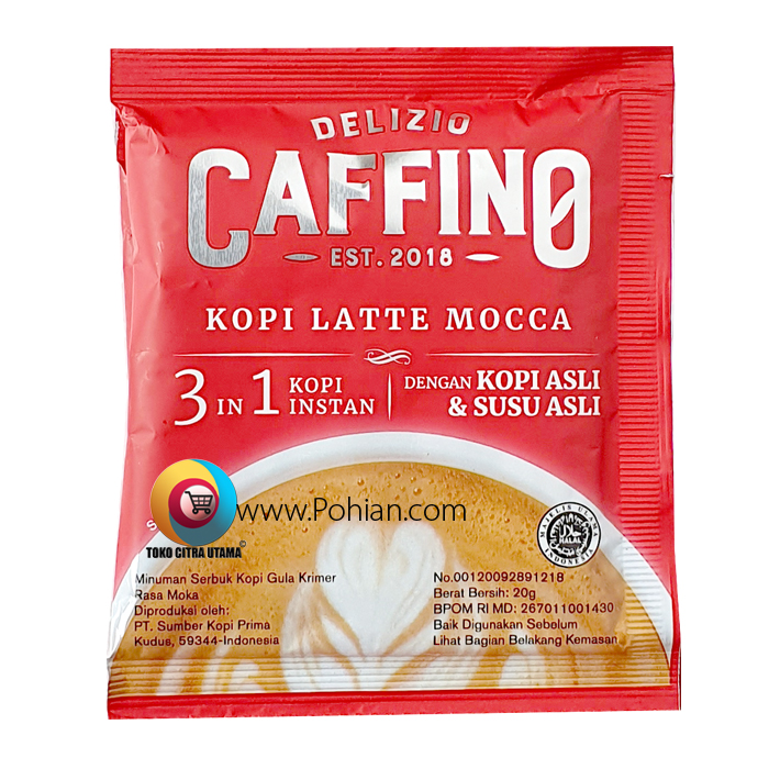  Caffino  Latte  Mocca 20gr x 10 Bks AGEN SEMBAKO GROSIR 