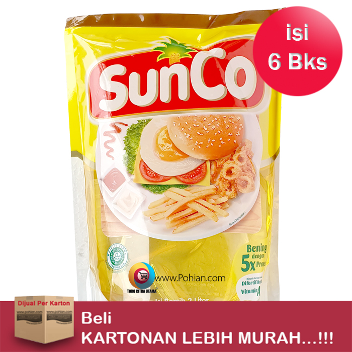 Minyak Goreng SUNCO 2000ml Isi 6 BKS â€