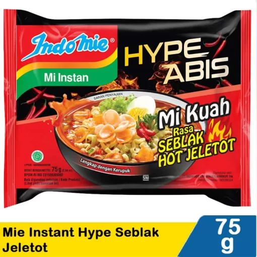 Indomie Seblak Hot Jeletot 75gr