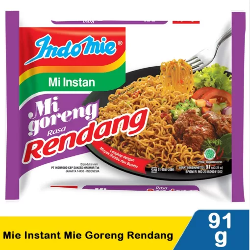 Indomie Goreng Rendang 91gr