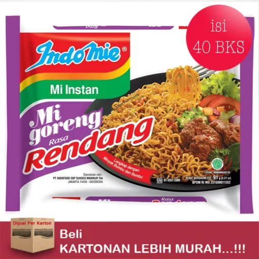 Indomie Goreng Rendang 91gr/40"S